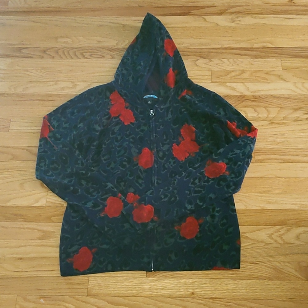 Leopard and rose sweater